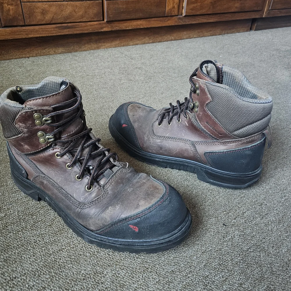 Men's Rugged Brown Leather Boots